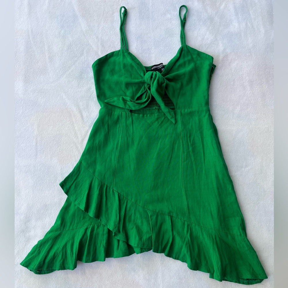 GREEN FLOW DRESS